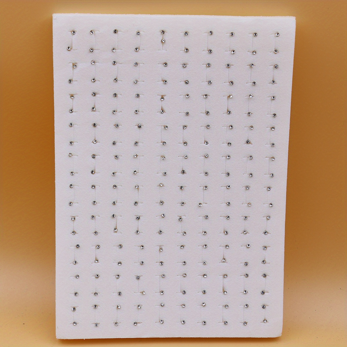 100 Pairs Colorful Rhinestones Plastic Glue Needle Earrings Set